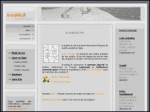 Aperçu du site E-Sudoku - jeu de sudoku gratuit
