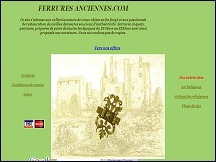 Ferrures anciennes : fer forg�, serrures, peintures, ferronerie