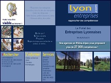 Aperu du site Lyon entreprises - le portail des entreprises sur Rhone Alpes et Lyon