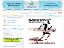 Aperu du site Solucia : cration sites internet Marseille, site dynamique, rfrencement