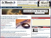 Aperu du site Le Monde - journal quotidien du soir, actualits France et monde 