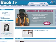 Aperu du site Book.fr - crez votre book de mannequin