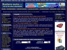 Aperu du site Radars-auto.com - tout sur les radars automatiques
