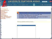 Aperu du site Universit Panthon-Assas PARIS II