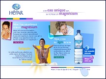 H�par, eau plate naturellement riche en magn�sium