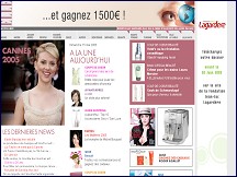 Aperu du site Elle.fr - edition en ligne du magazine fminin ELLE