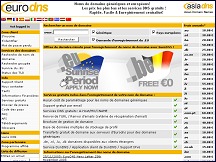 Euro DNS - noms de domaine g�n�riques et europ�ens