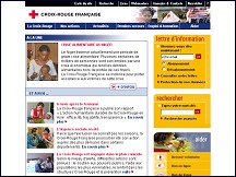 Aperu du site Croix-Rouge Franaise : association humanitaire