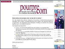 Aperçu du site Pourpre.com - le site de la couleur