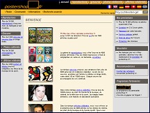 Aper�u du site Postershop - affiches et reproductions