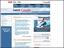 Aperu du site Sant Canada