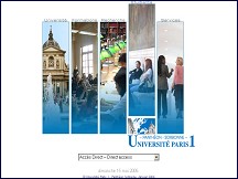 Aperu du site Universit Paris 1 Panthon Sorbonne