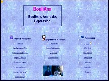 Aperçu du site Bouliana - boulimie, anorexie, dépression