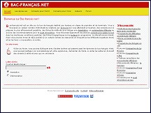 Aperu du site Bac-francais.net - conseils pour votre bac de franais