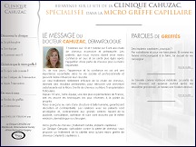 Clinique Cahuzac - sp�cialiste perte de cheveux, micro greffe capillaire