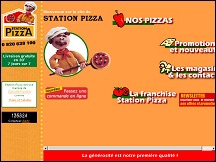 Aperçu du site Station Pizza, livraison gratuite de pizza