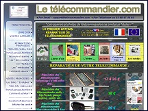 Aperu du site Le Tlcommandier, artisan en rparation de tlcommandes