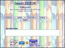 Aperu du site Grard Lesoeur - artiste peintre