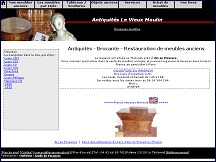 Aperu du site Antiquits Le Vieux Moulin,  brocante, restauration de meubles anciens