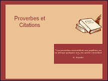 Aperçu du site Proverbes et Citations