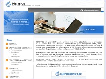 Aperu du site Winbyus - services informatiques, cration sites, sauvegardes scurises