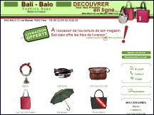 Aperu du site Bali-Balo - maroquinerie et accessoires de mode