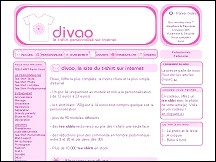 Aperçu du site Divao - tee-shirt personnalisé en ligne
