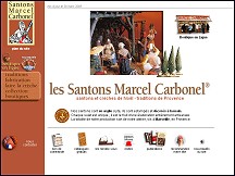 Aperçu du site Santons Marcel Carbonel - santons et crèches de Noël
