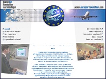 Aperu du site Europ'Air - formation pour professionnels de l'aronautique