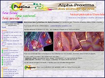Aperu du site Alpha Proxima - foulards, toles, charpes en soie