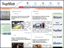 Aperu du site Tageblatt - quotidien luxembourgeois