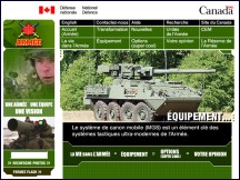 Aperu du site Arme Canadienne - site officiel de l'arme de terre