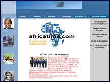 Aperçu du site Africatime - le rendez-vous de l'actualité africaine sur internet