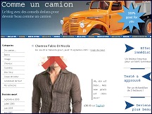 Aperçu du site Comme un Camion - blog sur la mode et la beauté au masculin