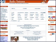 Aperu du site Radio Vatican - la voix du Pape et de l'Eglise catholique