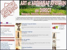 Aperu du site France-Cameroun - art africain, dcoration, objets rares