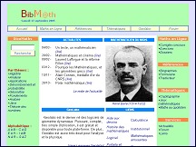 Aperu du site Bibmath - bibliothque des mathmatiques