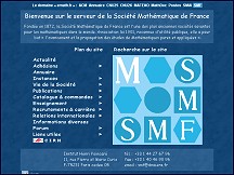 Aperçu du site Société Mathématique de France