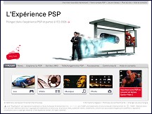 Aperçu du site Sony PSP - Playstation Portable