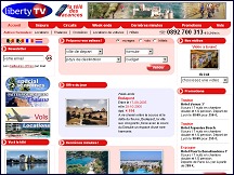 Aperu du site LibertyTV - agence de voyages, chane TV prsentation de voyages