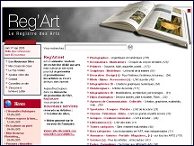 Aperu du site Reg-art.net - le registre des arts