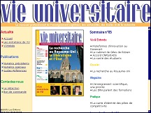 Aperu du site Vie Universitaire - mensuel enseignement suprieur et universits