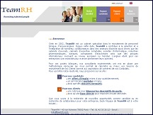 Aperu du site TeamRH - cabinet de recrutement de personnel bilingue