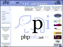 Aperu du site PHP Info - archives avec trucs, astuces et scripts gratuits en PHP