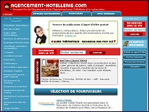 Aperu du site Agencement Htellerie - fournisseurs pour les hteliers et restaurateurs