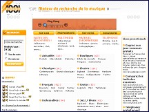 Aperçu du site 1001 Musiques - Moteur de recherche de la musique