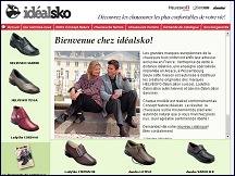 Aperçu du site Idealsko - les chaussures les plus confortables
