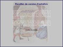 Aperu du site Recettes de cuisine anciennes du Moyen Age