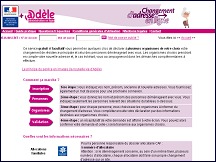 Changement d'adresse en ligne