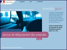 Aperçu du site Télépaiement des amendes, dépassement vitesse au radar automatique